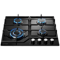 Плита газова Concept PDV 7460 bc 4 конфорки загартоване скло WOK пальник електропідпал - мініатюра 2