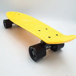 Пенні борд скейт 55х15см до 80кг ABEC 7 матові колеса скейтборд Penny Board Pastel Series жовтий