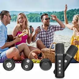 Бездротова акустика Grand з 2 мікрофонами Bluetooth Y1 караоке-система - мініатюра 5
