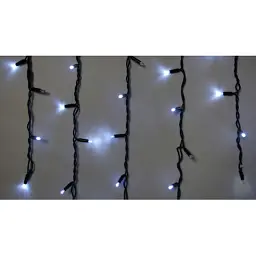 Гірлянда Delux Icicle 75LED 2x0.7m білий/чорний IP44 EN (90016589) - мініатюра 2