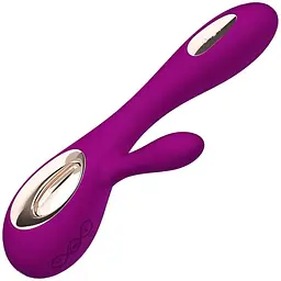 Вібратор-кролик Lelo Soraya Wave Deep Rose манливі рухи стовбура - мініатюра 4