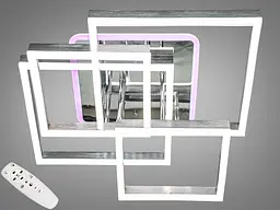Люстра стельова LED Diasha 7001NEW HR, 145W, 3200K/4100K/6500K, хром, хай-тек стиль для дому