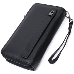 Стильний чоловічий клатч на два відділення із натуральної шкіри ST Leather 22700 чорний - мініатюра 6