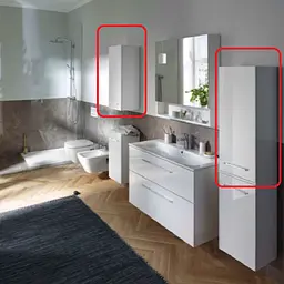 Шафа підвісна Geberit Selnova Square 501.276.00.1 білий, Білий, Білий - мініатюра 5