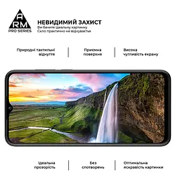 Захисне скло на ZTE Blade A53/A53 Pro/V40 Design з олеофобним покриттям, Pro, повне проклеювання, антистатичний і пиловідштовхуючий шар, 9H, самоклеючеся, 2.5D, на весь екран, антистатичний клей, ArmorStandart (ARM68740) - мініатюра 4