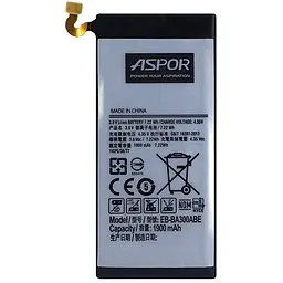 Акумулятор Aspor BMS6381/EB-BA300ABE для Samsung A3 2015