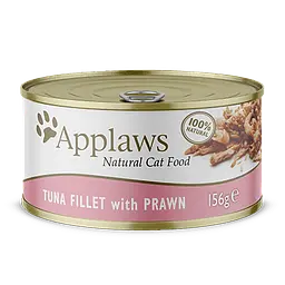 Консервований корм для котів Applaws Tuna Fillet with Prawn in Broth з тунцем та креветками 156 г