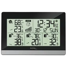 Термогігрометр Technoline WS7065 Black/Silver (WS7065), Чорний - мініатюра 3
