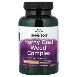 Рослинний комплекс для лібідо Swanson Horny Goat Weed Complex, 120 капсул