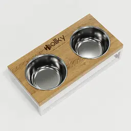 Hollky Base S — миски на підставці для маленьких собак та котів (2 × 0,45 л) - мініатюра 5