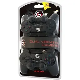 Геймпад подвійний Gembird JPD-UDV2-01 USB black - мініатюра 3