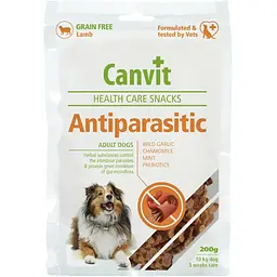 Ласощі для собак Canvit Antiparasitic для профілактики проблем з кишечником 200 г can508815
