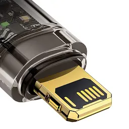 Кабель Baseus Explorer Series Auto Power-Off Fast Charging Data Cable USB to Lightning 2.4A 1m CATS000401 - мініатюра 6