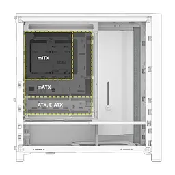 Корпус для ПК Corsair FRAME 4000D RS ARGB White (CC-9011297-WW) - мініатюра 3
