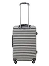 Валіза середня M ABS-пластик Milano bag 004 66×44×28,5см 75л Срібна - мініатюра 3