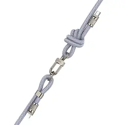 Дата кабель-шнурок Hoco GH7 Elegant Type-C to Lightning (1.8m) Denim Blue - мініатюра 3