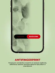 Захисне скло для Apple iPhone 16 Pro/17, Corning Black Icon, преміум якість, протиударне, загартоване, 2.5D скло, глянцеве, 9H, ультратонке, з олеофобним покриттям, з антистатичним шаром, сумісність з чохлами, ArmorStandart (ARM79554) - мініатюра 6