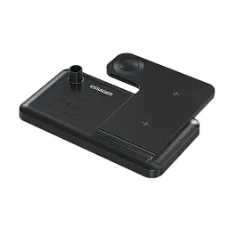 Зарядний пристрій Essager 4-in-1 wireless charger 15W foldable desktop black (EWXZM-JC01-Z) - мініатюра 4