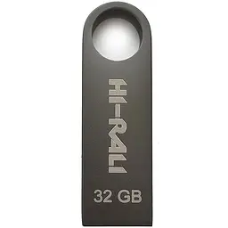 Флеш накопичувач USB 32Gb Hi-Rali Shuttle чорний USB 2.0 (HI-32GBSHBK)