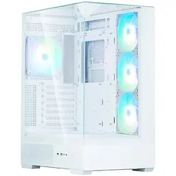 Корпус Zalman P40 Prism Plus, білий, Mid Tower, без БЖ, для ATX / Micro ATX / Mini ITX, 1xType-C / 2xUSB 3.0, макс. CPU - 165 мм /