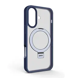 Чехол для Apple iPhone 16, Unit Stand, синий, MagSafe, противоударный защитный чехол-панель с подставкой, поддержкой магнитных держателей и беспроводной зарядки, защита всего корпуса, силикон + поликарбонат, ArmorStandart (ARM78727)