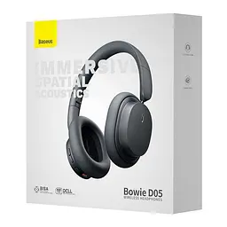 Накладні бездротові навушники Bowie D05 Wireless Headphones (NGTD02021) Grey Baseus teh0030667 - мініатюра 3