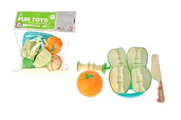 Іграшковий набір продуктів на липучках з ножем для рольових ігор YG Toys 3+ (633-64)