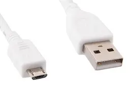 Кабель USB 2.0 AM - microUSB (5P), 1 м, білий, Cablexpert (CCP-mUSB2-AMBM-W-1M)