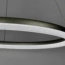LED люстра підвісна в кільцевому корпусі Ø 65 см | Line F | Арт. MJ342-600 Ice Flower Silver - мініатюра 2