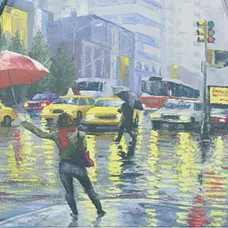 Жіноча складана парасолька механічна Art Rain 99 см різнобарвна - мініатюра 6