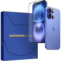 Захисне скло iLera Sapphire Ultra + Glass для Apple iPhone 16 (iLSPDL+16) [115634] - мініатюра 1