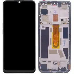 Дисплей Oppo Reno 3 5G чорний, OLED, з рамкою