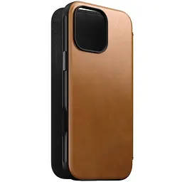 Шкіряний чохол-книжка Nomad Modern Leather Folio Case English для iPhone 16 Pro Max (NM01673385) - мініатюра 2