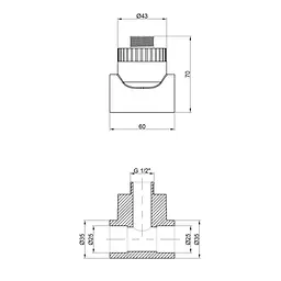 Трійник PPR Thermo Alliance 25х1/2"х25 ЗНР DSC302