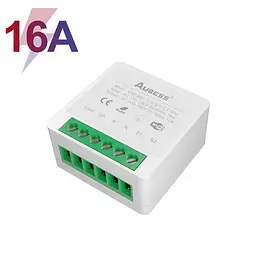 Wi-Fi реле Aubess Mini Smart Switch Tuya Smart Life 16А, смарт вимикач, розумний перемикач