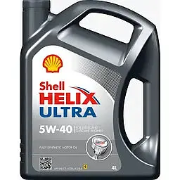 Автомобільна моторна олива Shell Helix Ultra 5W-40 4л - мініатюра 2