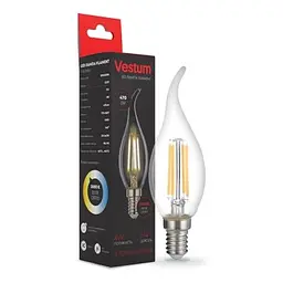 Лампочка Vestum С35Т Е14 4Вт 220V 3000К (1-VS-2406) - мініатюра 2