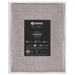 Скатертина кругла Sonex Jordan Ø140 см сіра (SO102567)
