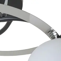 Люстра Brille стельова для передпокою E27 60W BK (LK-657C/2) - мініатюра 3