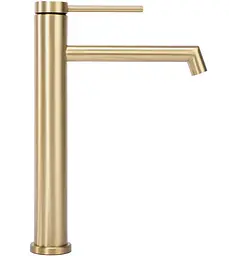 Змішувач для умивальника Rea Foss gold brushed високий (REA-B5319) - мініатюра 2