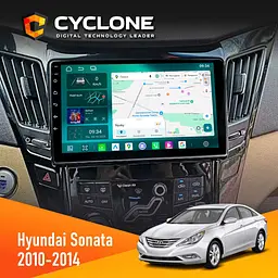 Штатна магнітола Hyundai Sonata (YF) 2010-2014 CAN Cyclone C9-013 4x64 DSP 4G Cyclone (НФ-00007025)