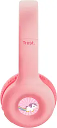 Bluetooth-гарнітура Trust On-ear Nouna Kids, Wireless Pink (25274) - мініатюра 3