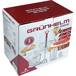 Блендерний набір Grunhelm EBS-1280SW 1200 Вт 2 швидкості (136427) - мініатюра 5