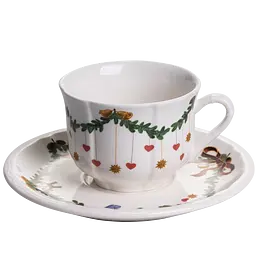 Чашка порцелянова Star Christmas з блюдцем  YY78-11A-4