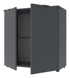 Комод Doros Рон 3 2 фасади Графіт 80х38х81 (41516002) - мініатюра 5