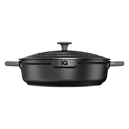Сотейник IQ Be Creative алюмінієвий з двома ручками з кришкою 28 см 4.0 л (IQ-2147-28) - мініатюра 2