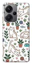 TPU чохол Demsky Cats pattern для Xiaomi Redmi Note 13 Pro+