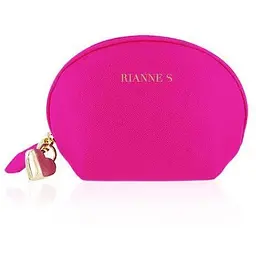 Віброяйце Rianne S: Pulsy Playball Deep Pink з вібруючим пультом Д/У косметичка-чохол - мініатюра 3