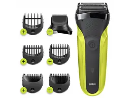 Электробритва Braun Series 3 300BT black/green