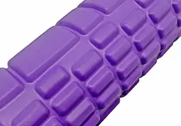 Масажний ролер EasyFit Grid Roller Mini 30 см фіолетовий (EF-2017-V) - мініатюра 2